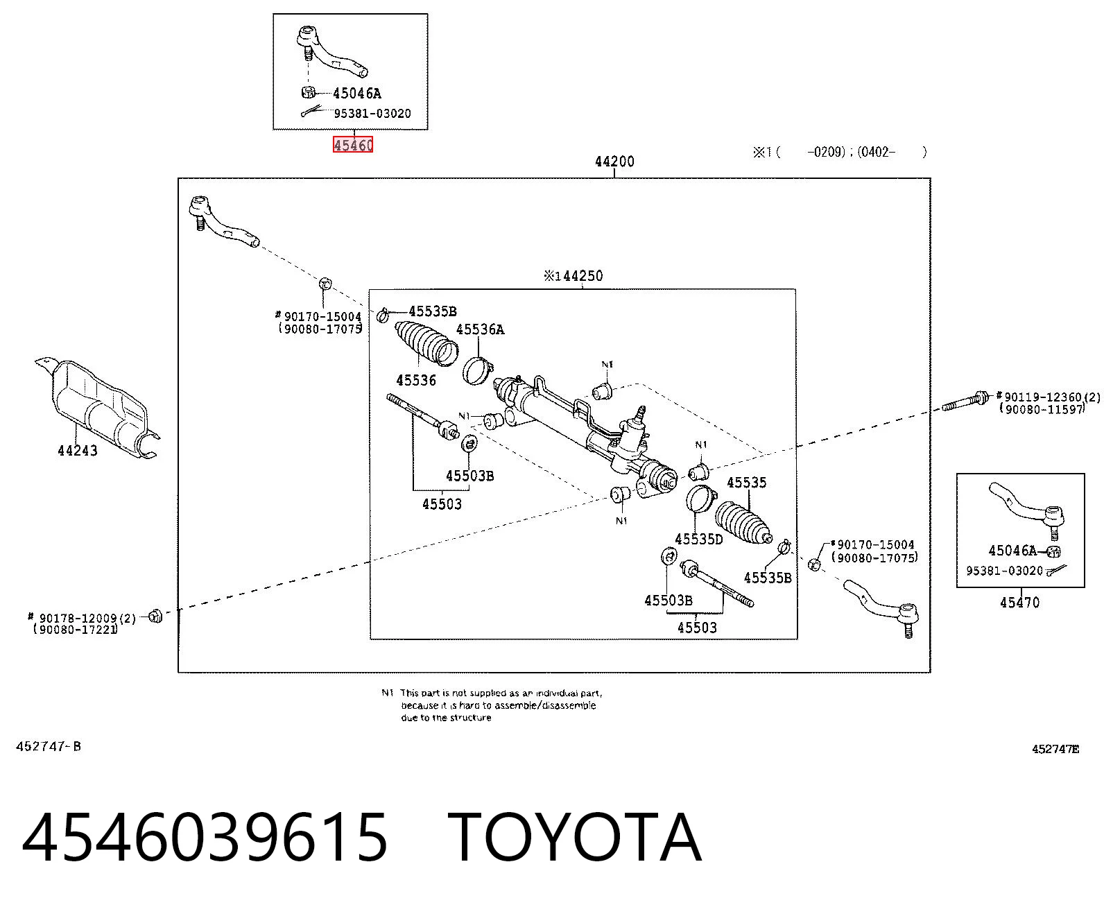 4546039615 Toyota
