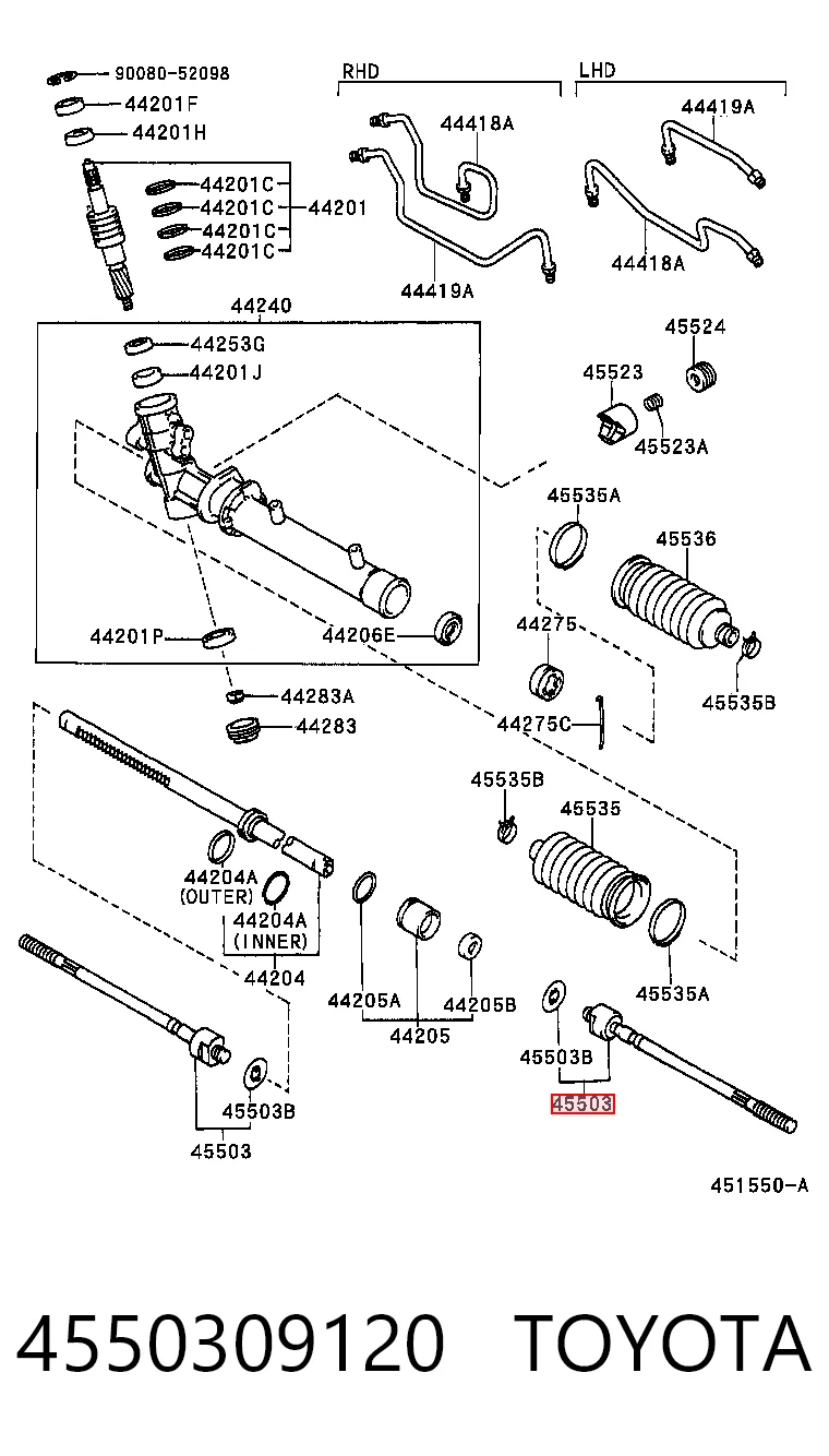 4550309120 Toyota