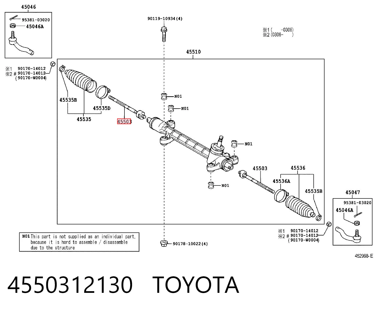 4550312130 Toyota