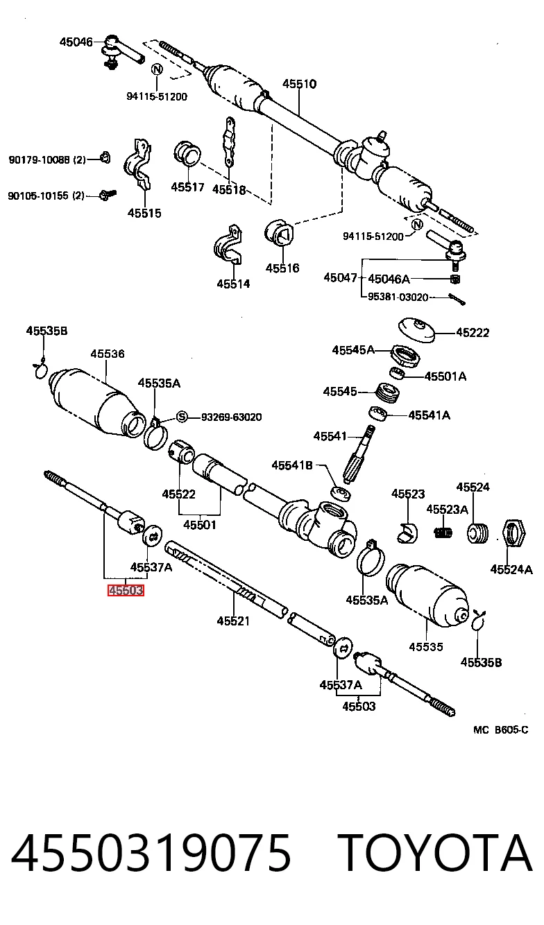 4550319075 Toyota