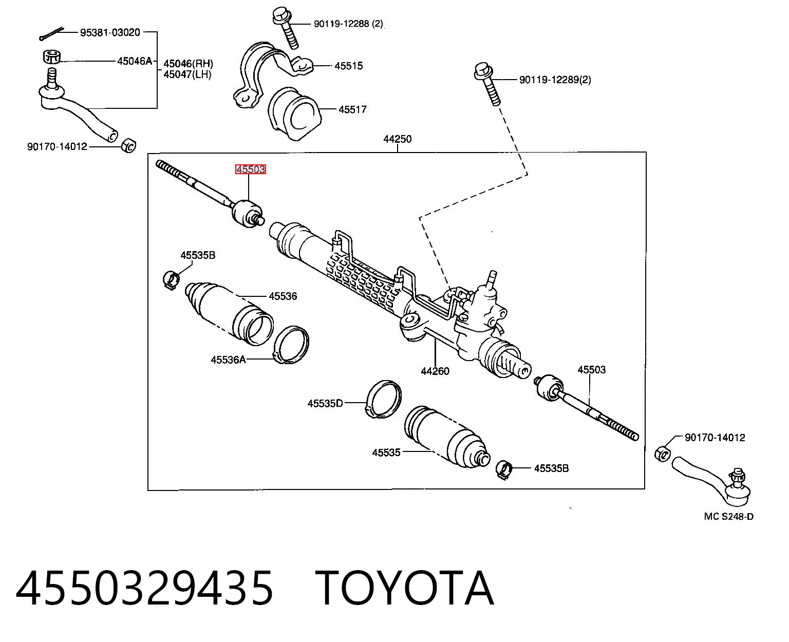 Do koszyka Drążek kierowniczy Toyota Picnic  XM1