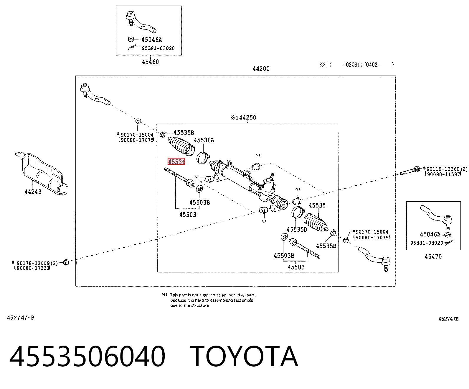 4553506040 Toyota