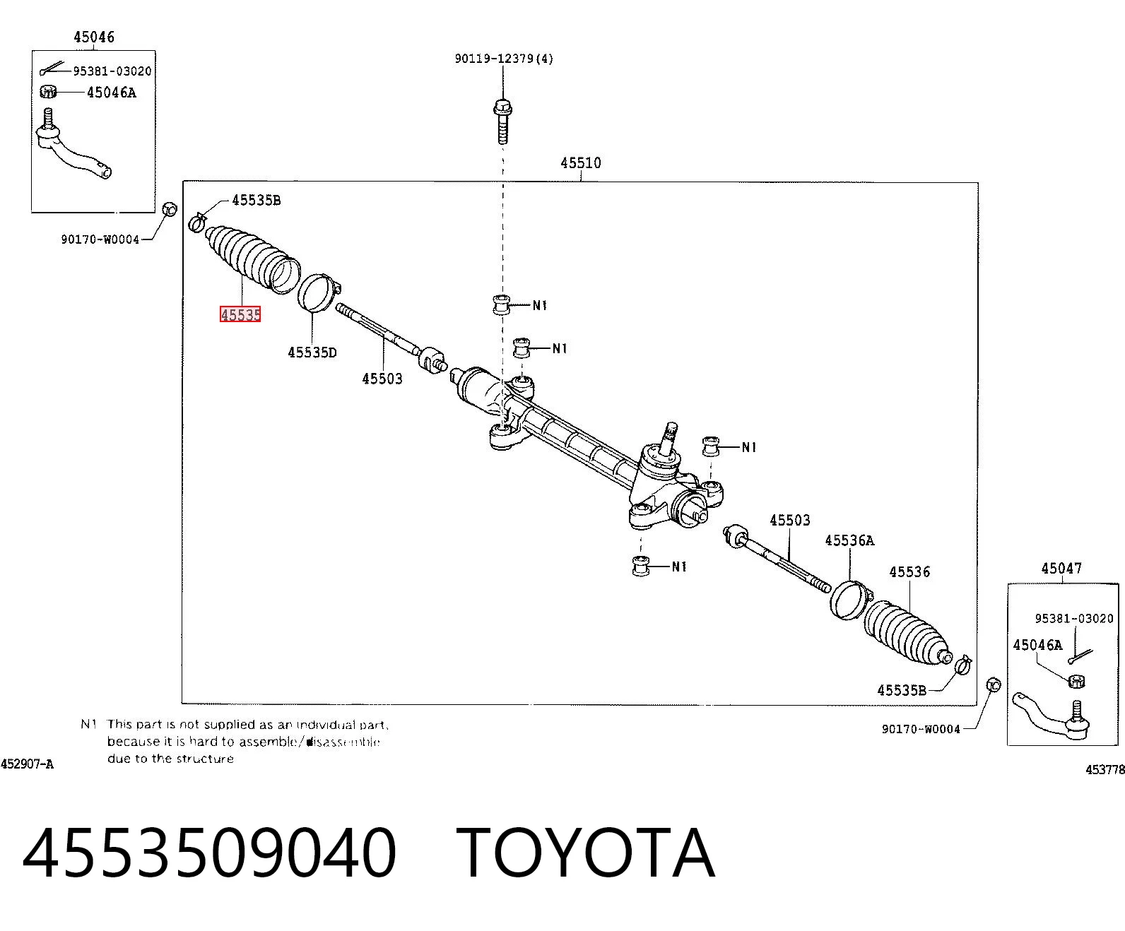 4553509040 Toyota