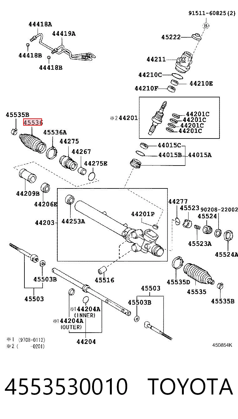 Osłona mechanizmu kierowniczego (maglownicy) do Lexus GS  JZS160