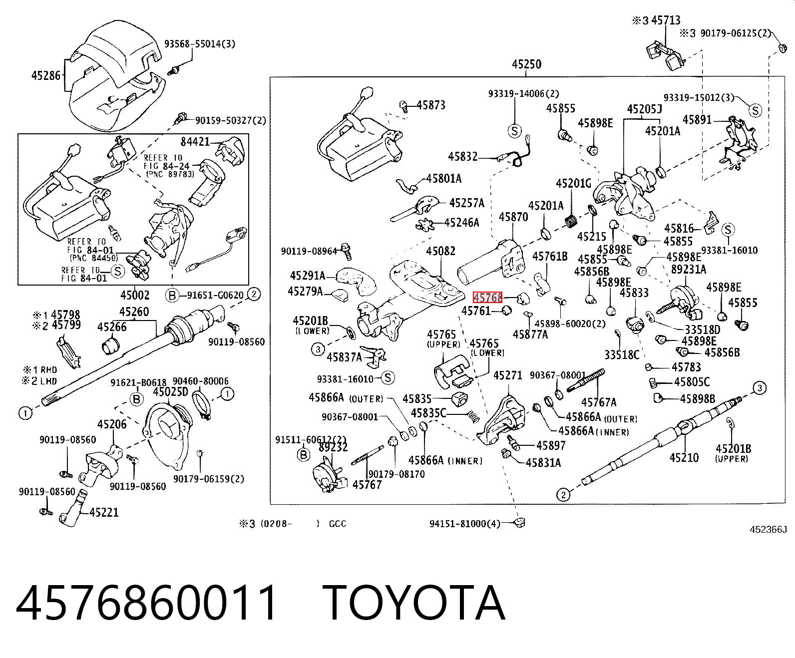 4576860011 Toyota