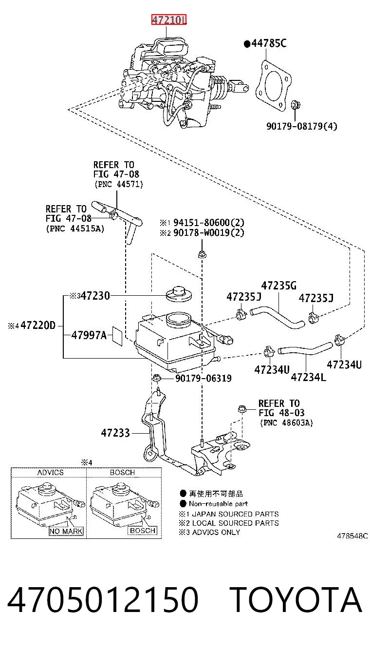 4705012150 Toyota