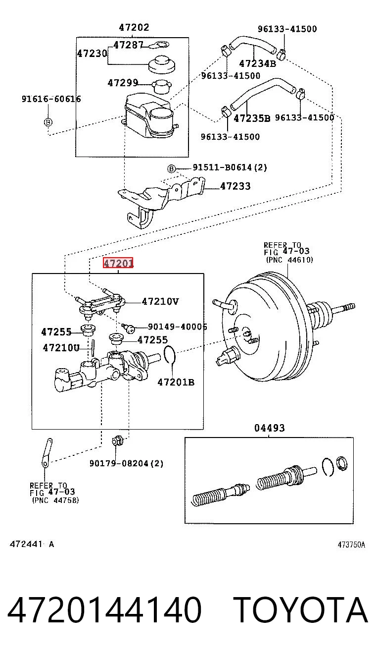 Główny cylinder hamulców do Toyota Avensis Verso LCM