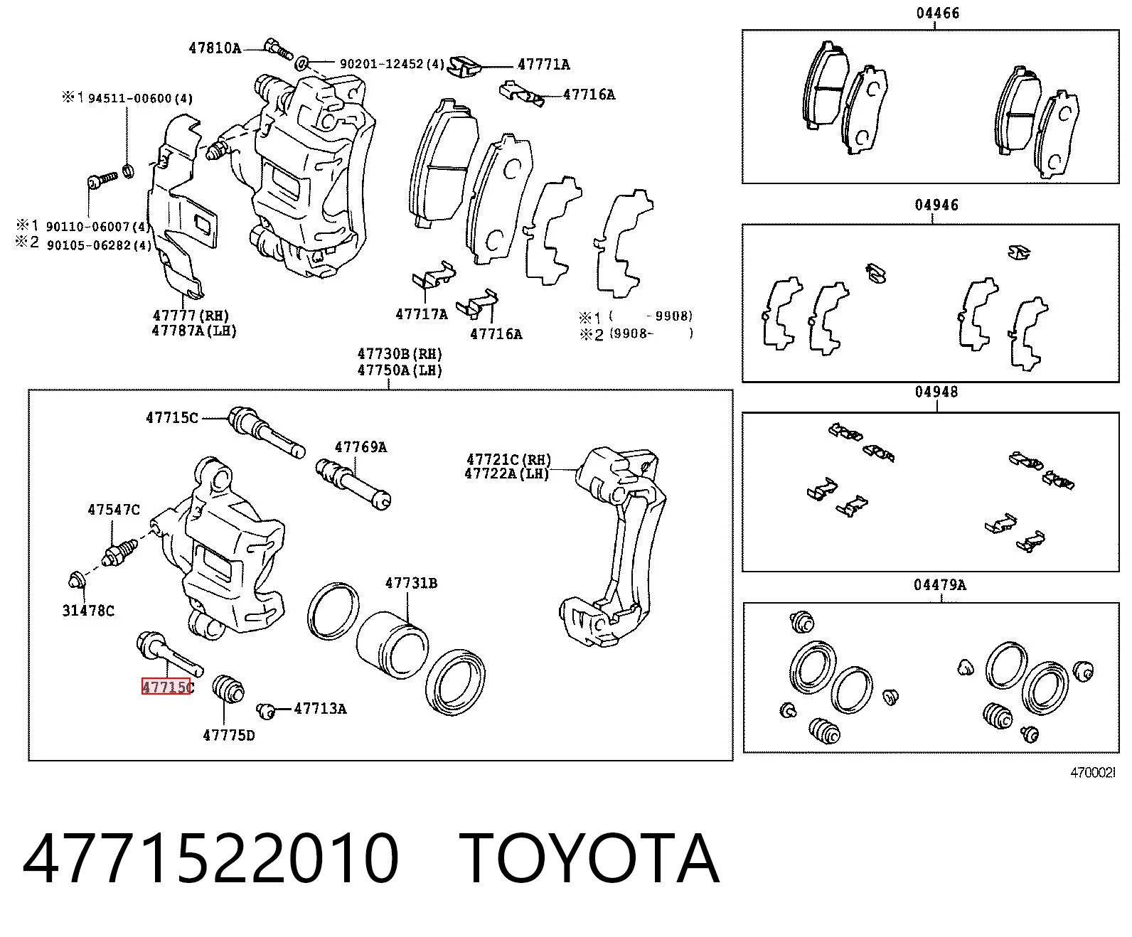 4771522010 Toyota