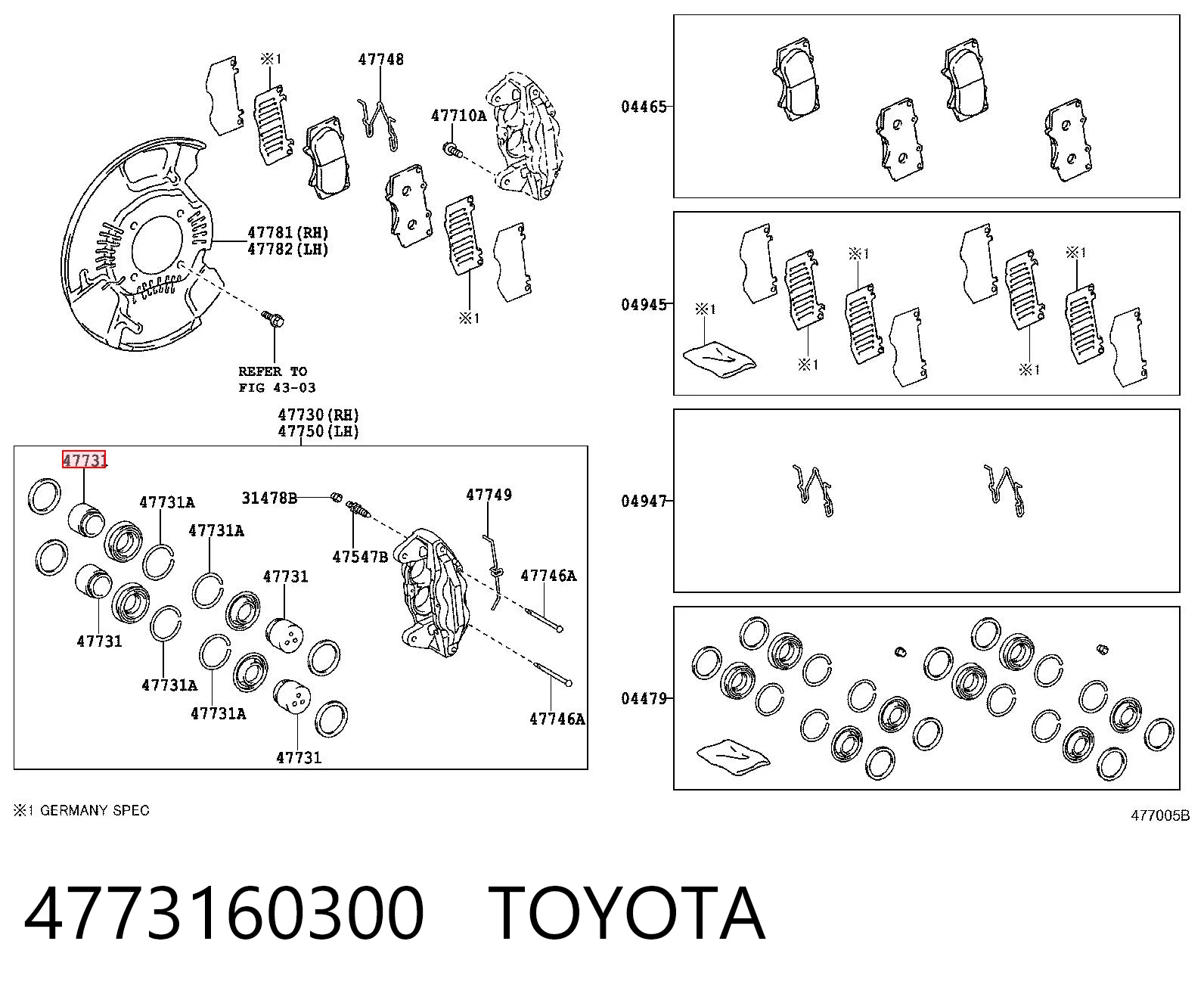4773160300 Toyota