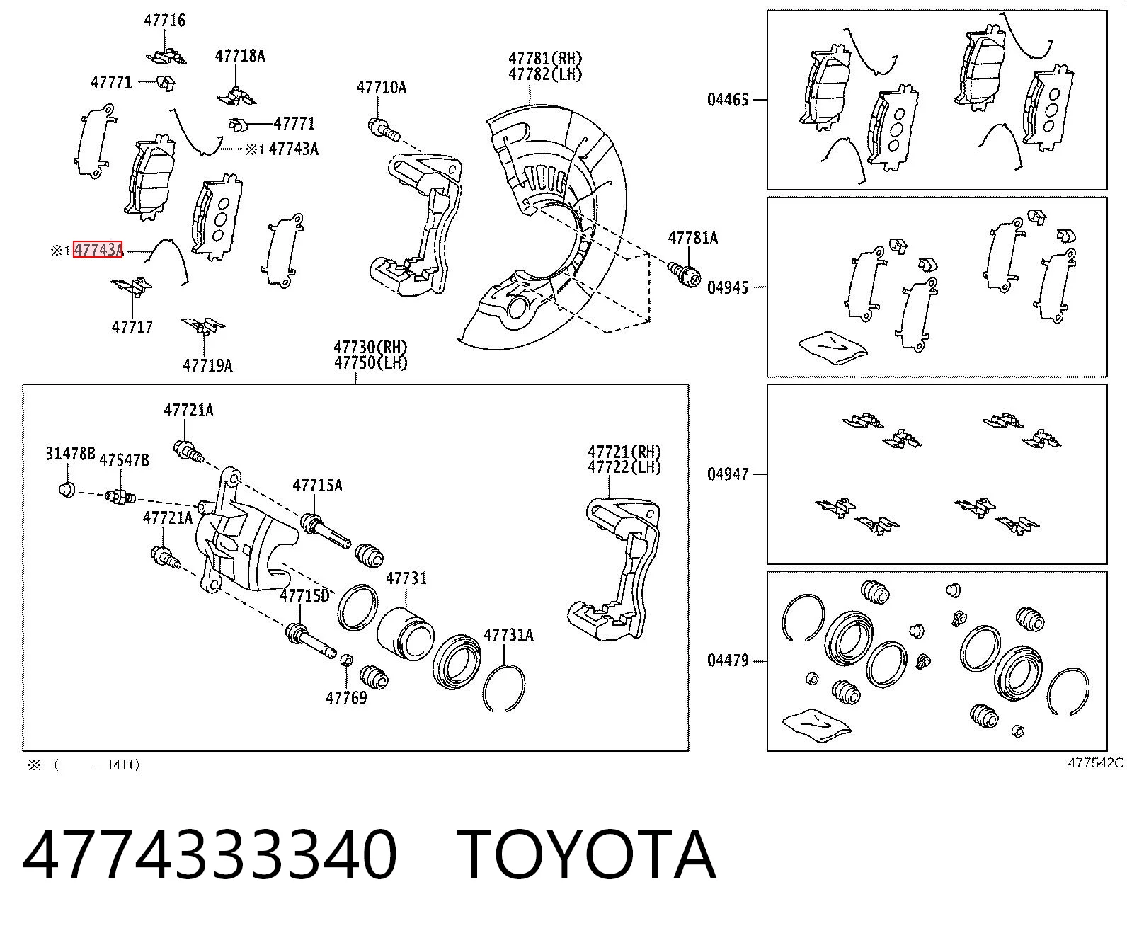 4774333340 Toyota