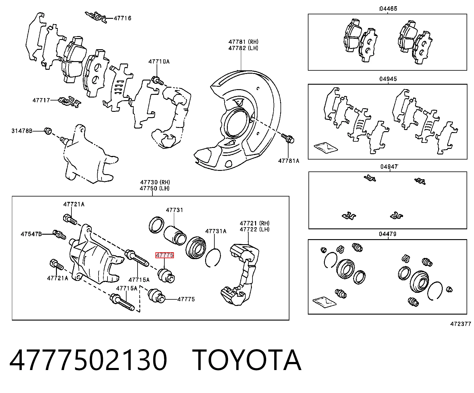 4777502130 Toyota