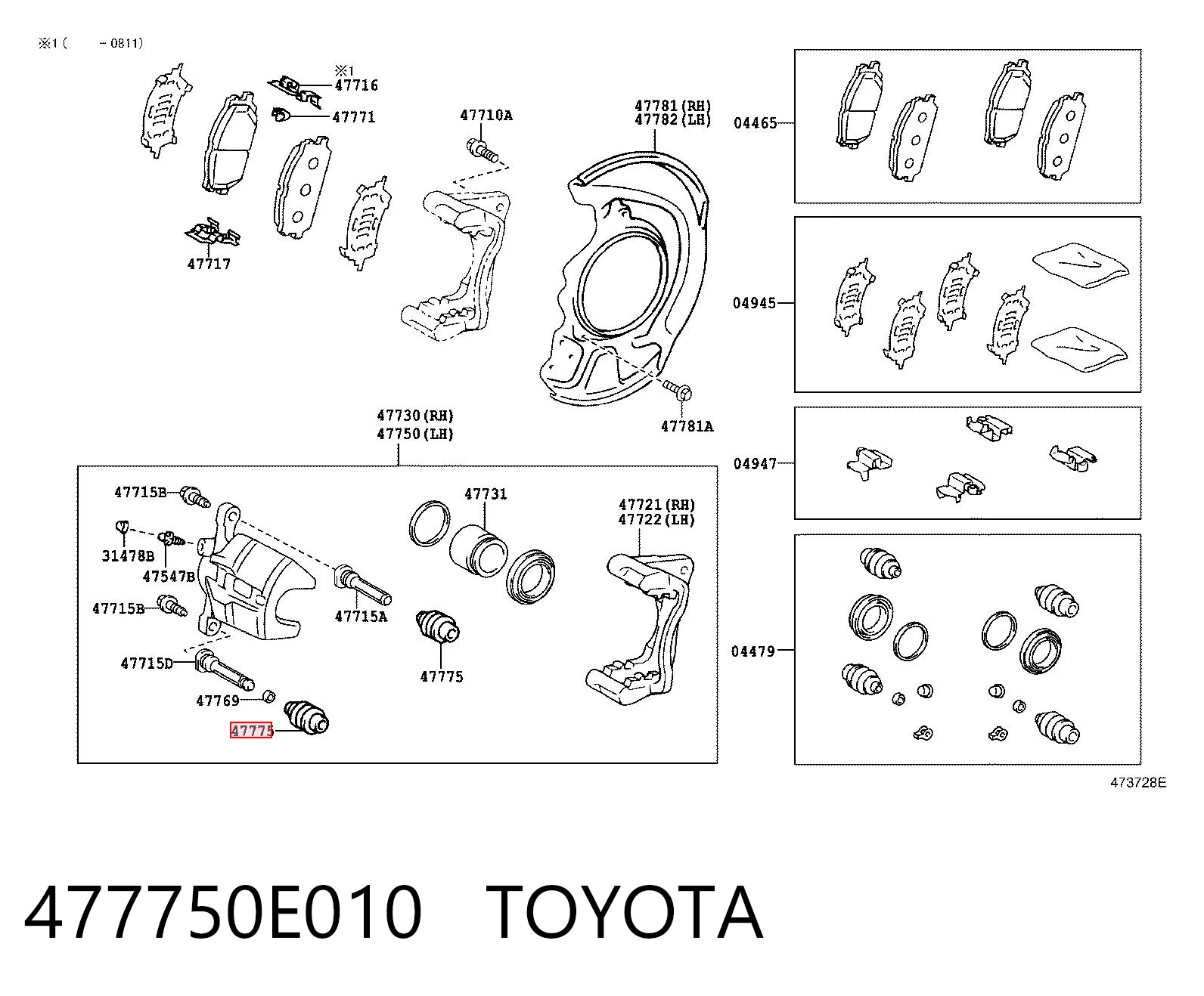 477750E010 Toyota