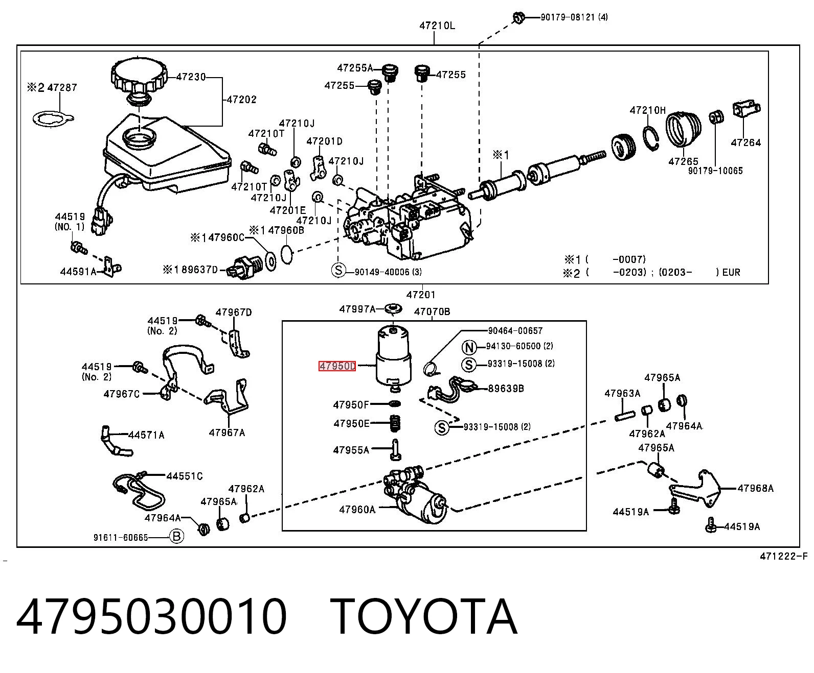 Wzmacniacz próżniowy hamulców do Toyota Land Cruiser 90 J9