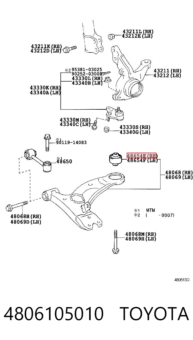 4806105010 Toyota