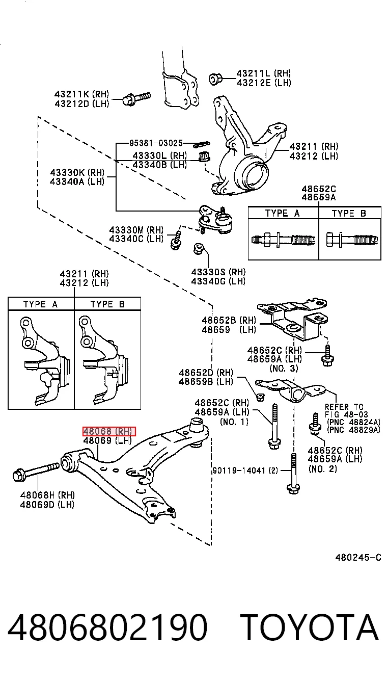 4806802190 Toyota