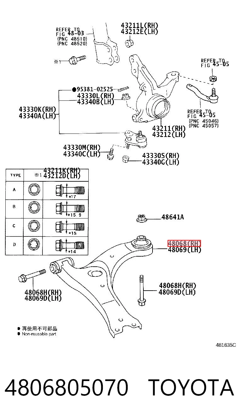 4806805070 Toyota