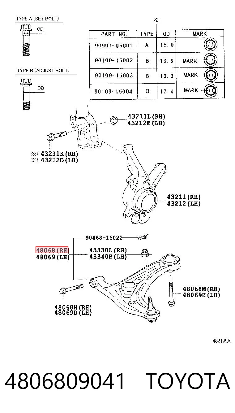 4806809041 Toyota