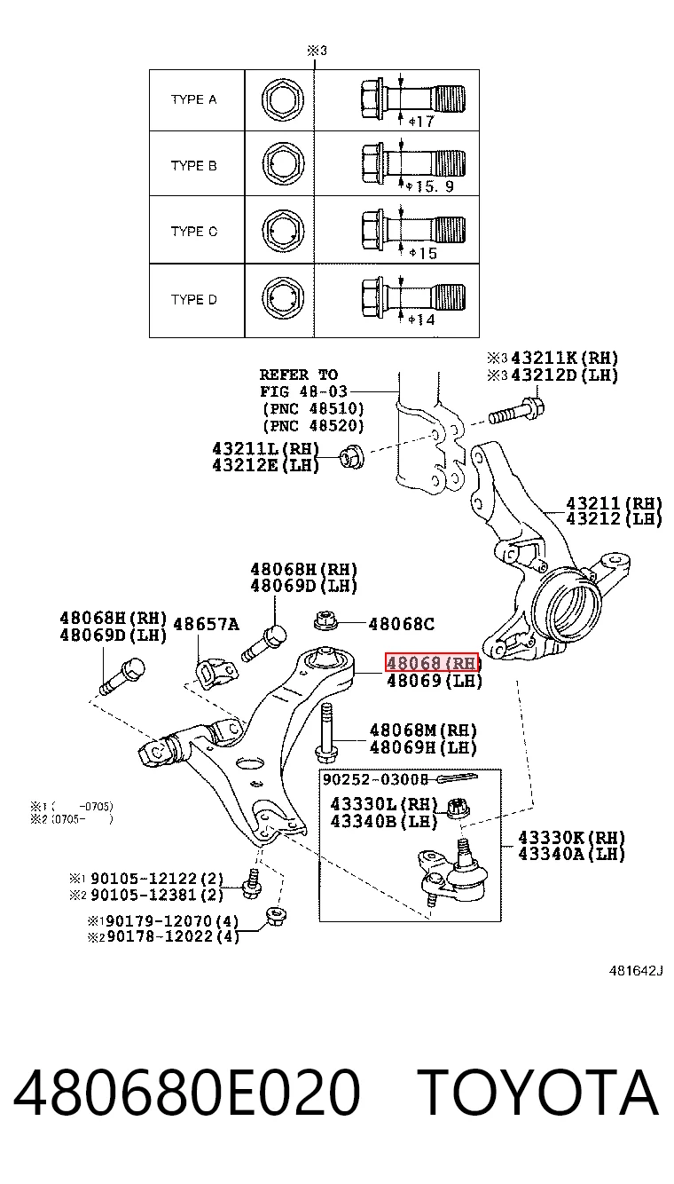 480680E020 Toyota