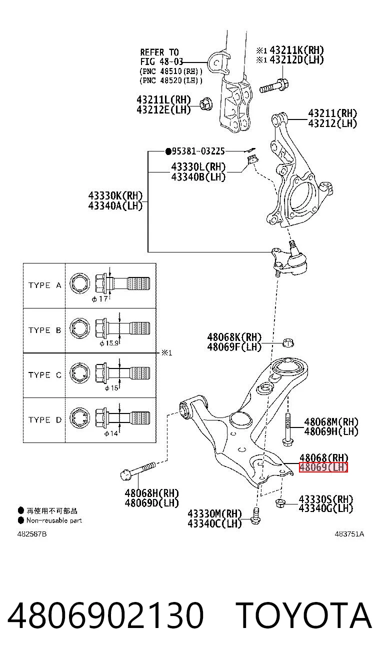 4806902130 Toyota