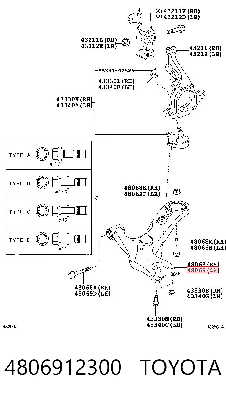 4806912300 Toyota
