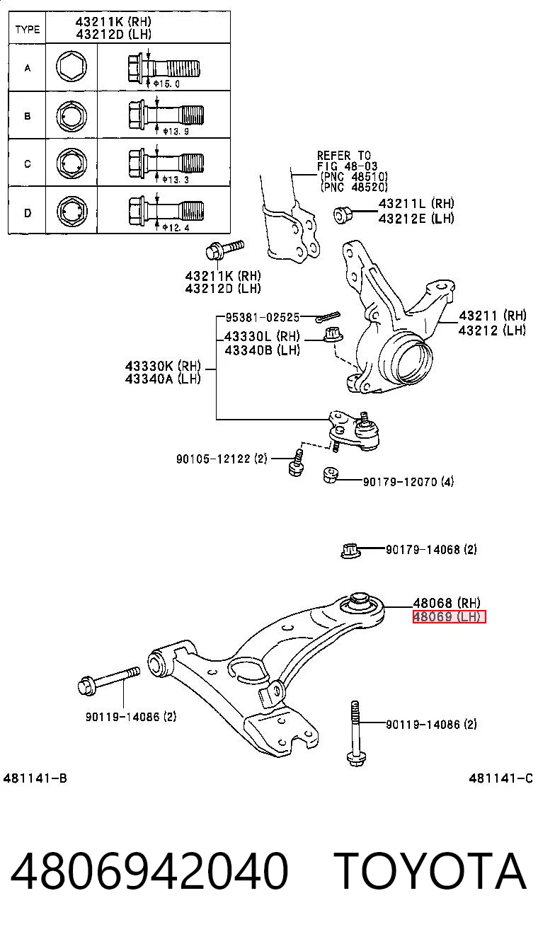 4806942040 Toyota