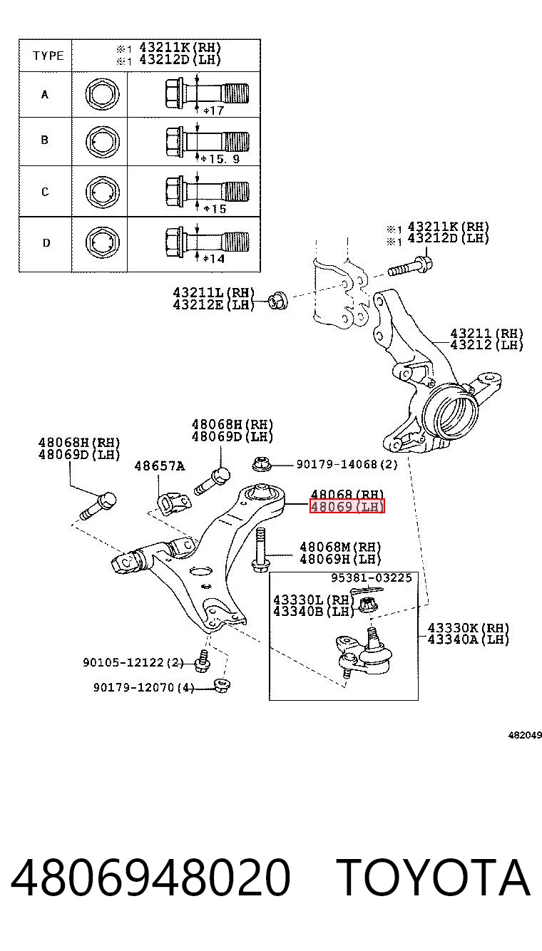 4806948020 Toyota