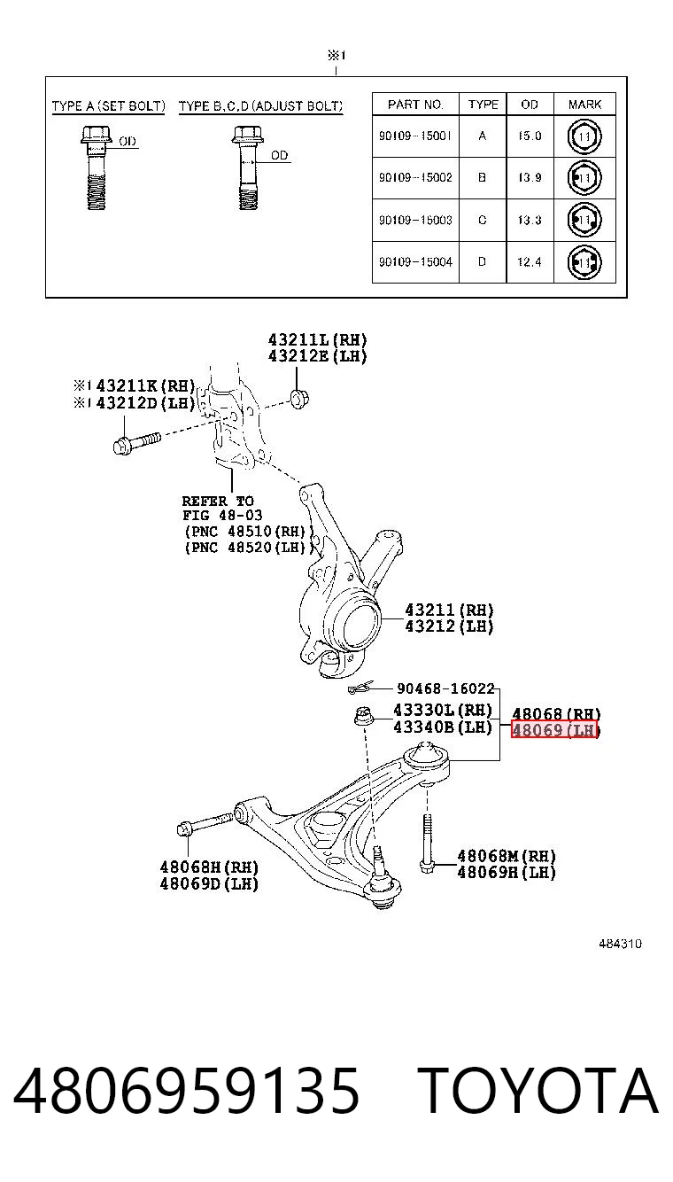 4806959135 Toyota