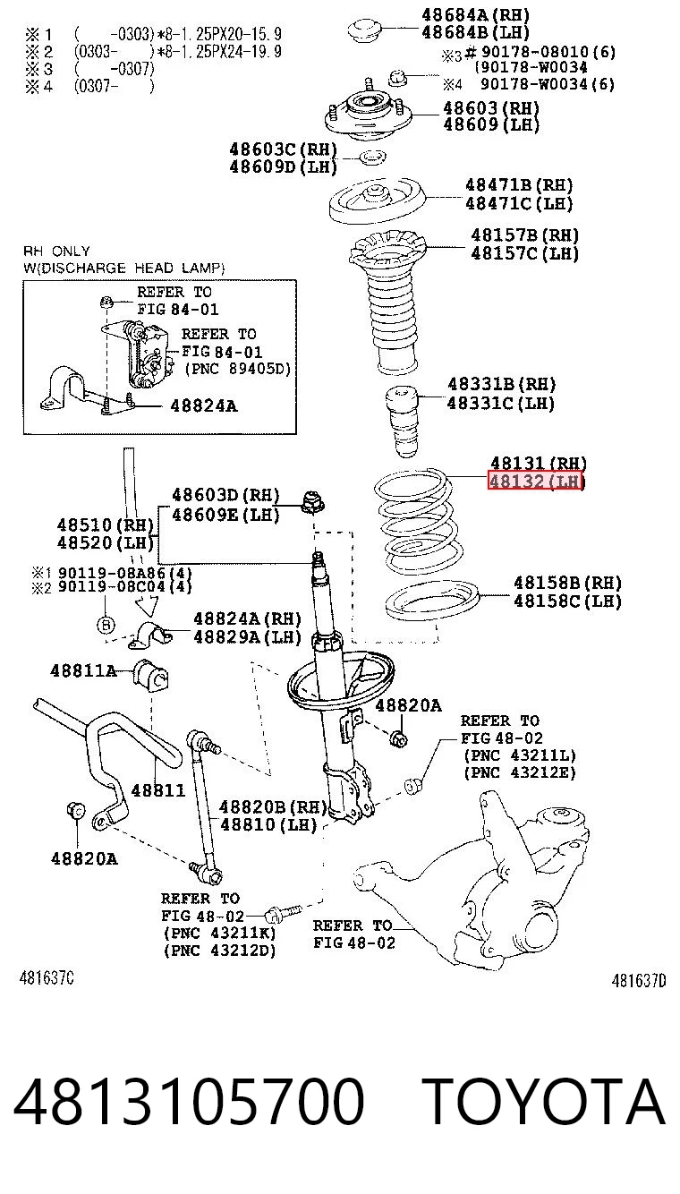 4813105700 Toyota