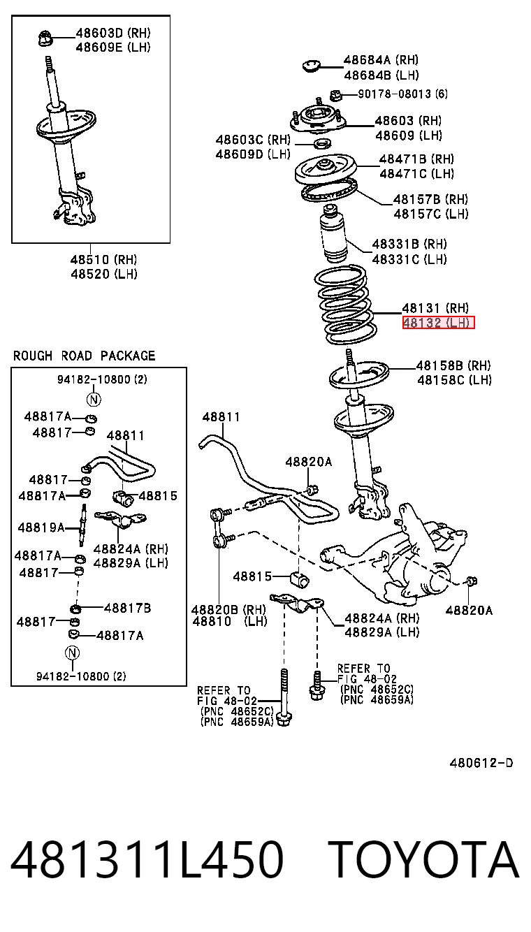 Do koszyka Sprężyna przednia Toyota Corolla  E11