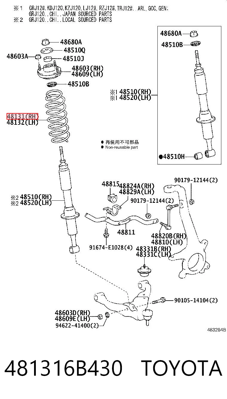 481316B430 Toyota