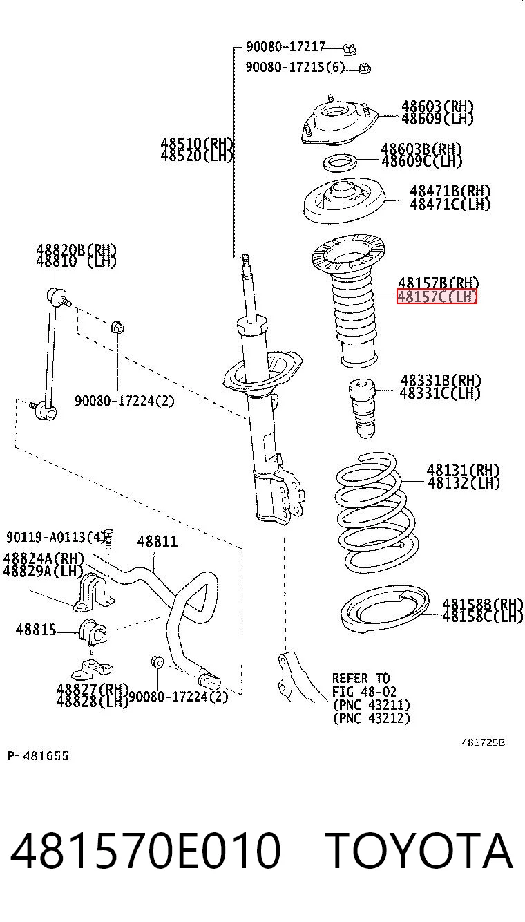 481570E010 Toyota