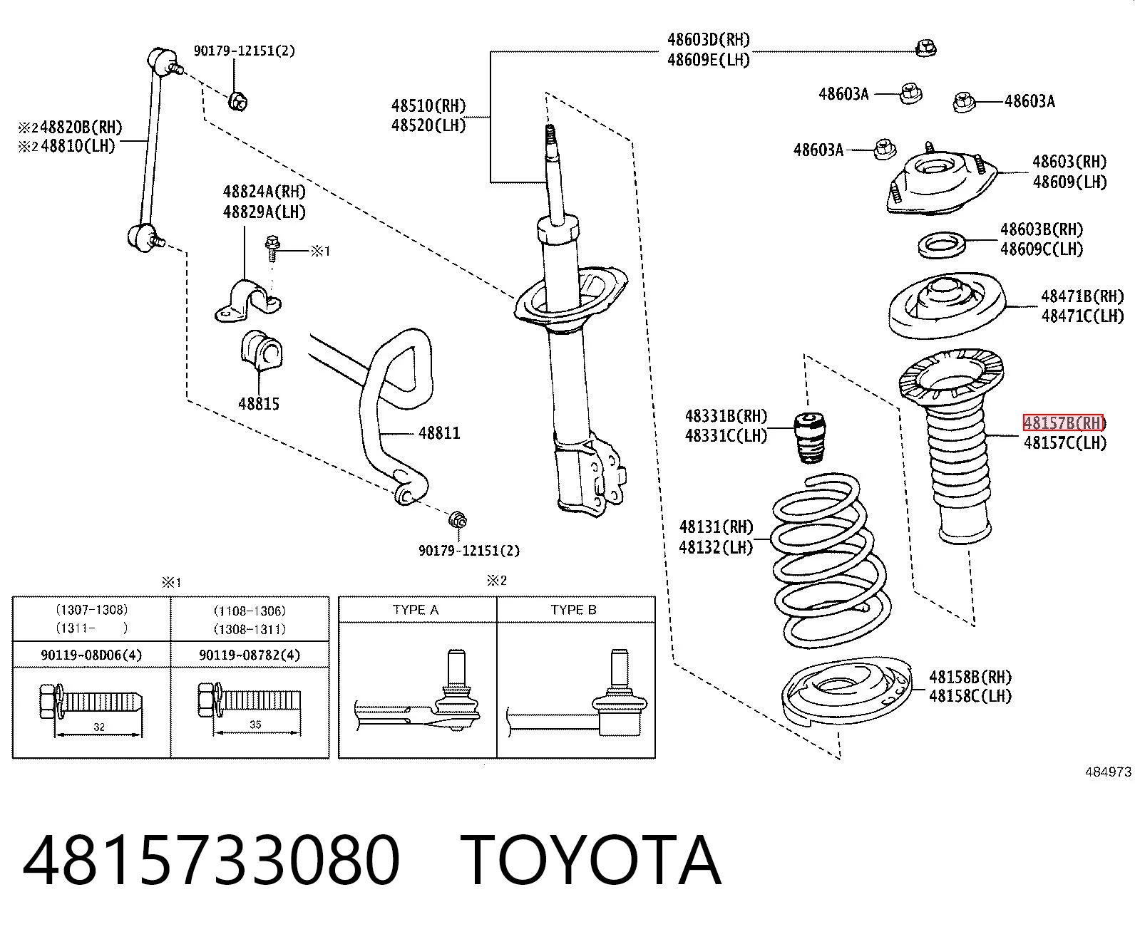 4815733080 Toyota