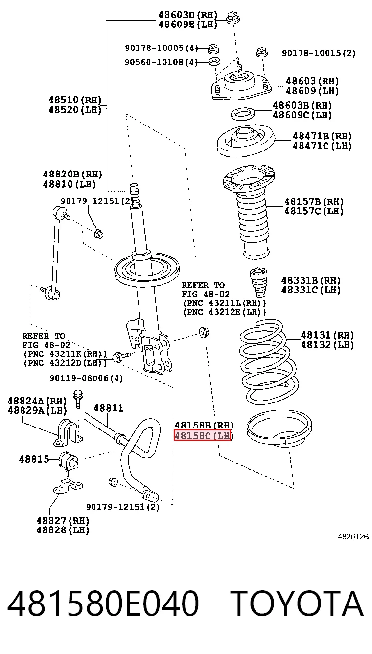 481580E040 Toyota