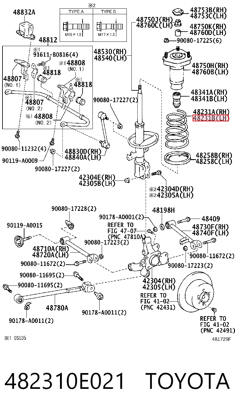 482310E021 Toyota
