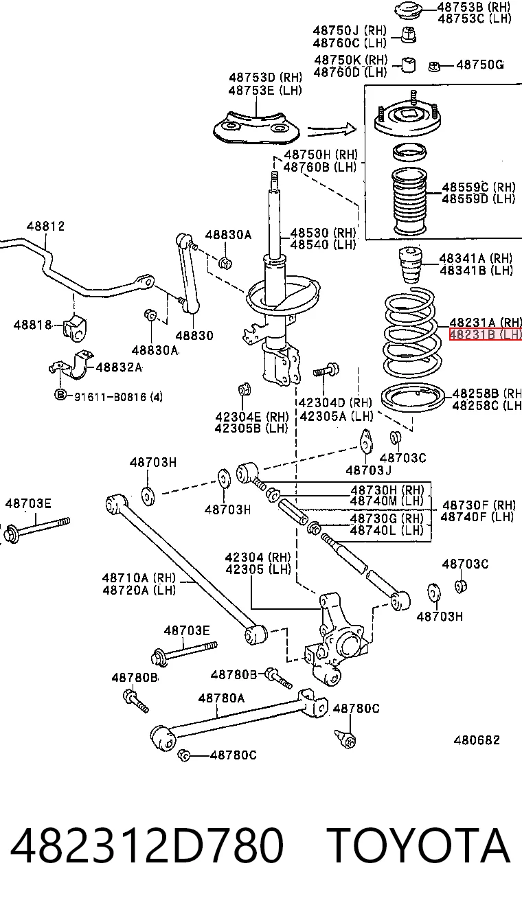 482312D780 Toyota