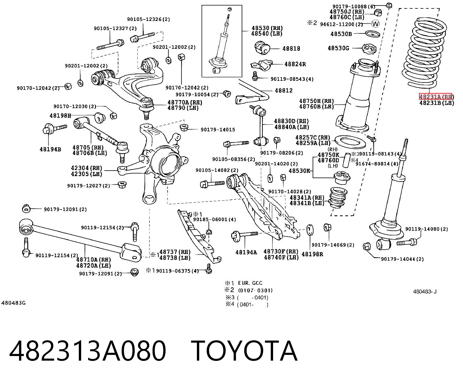 482313A080 Toyota