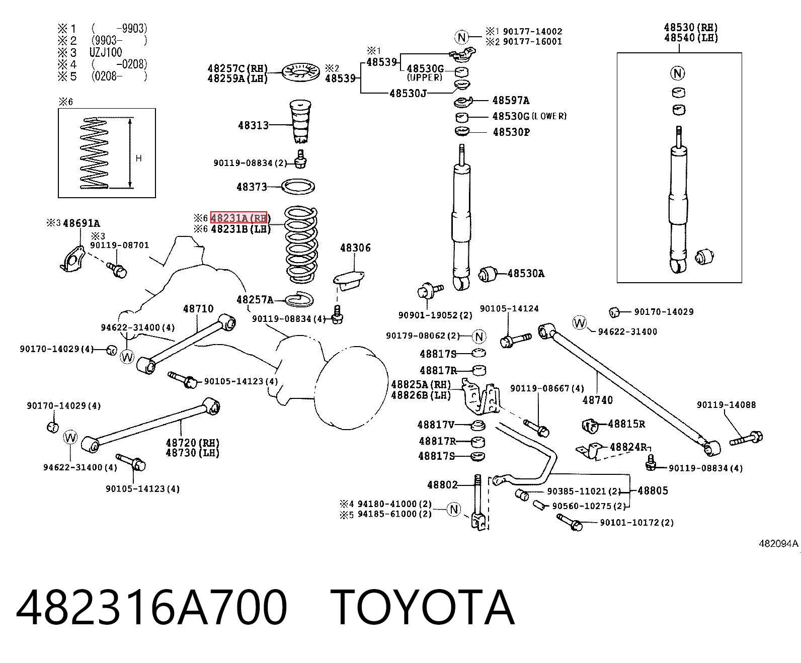 482316A700 Toyota