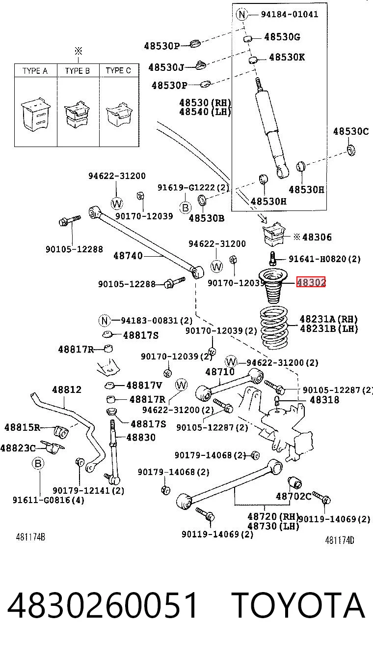 4830260051 Toyota
