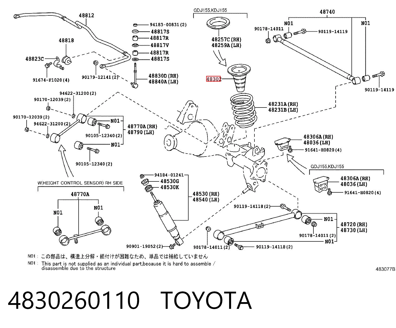 4830260110 Toyota