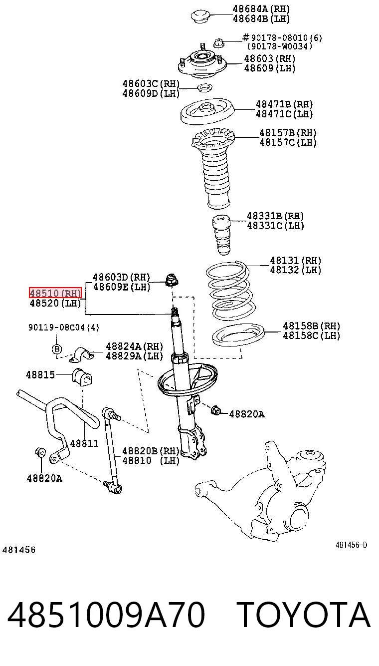 4851009A70 Toyota