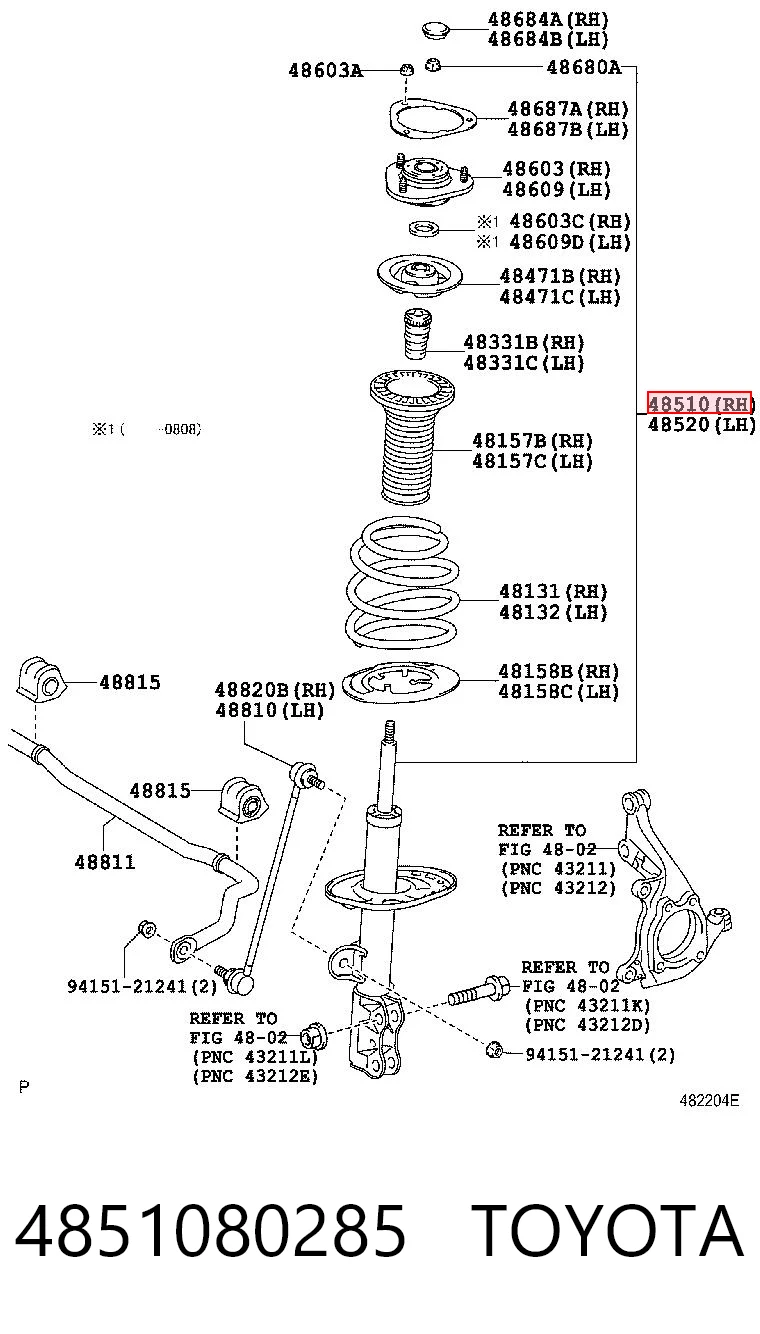 4851080285 Toyota