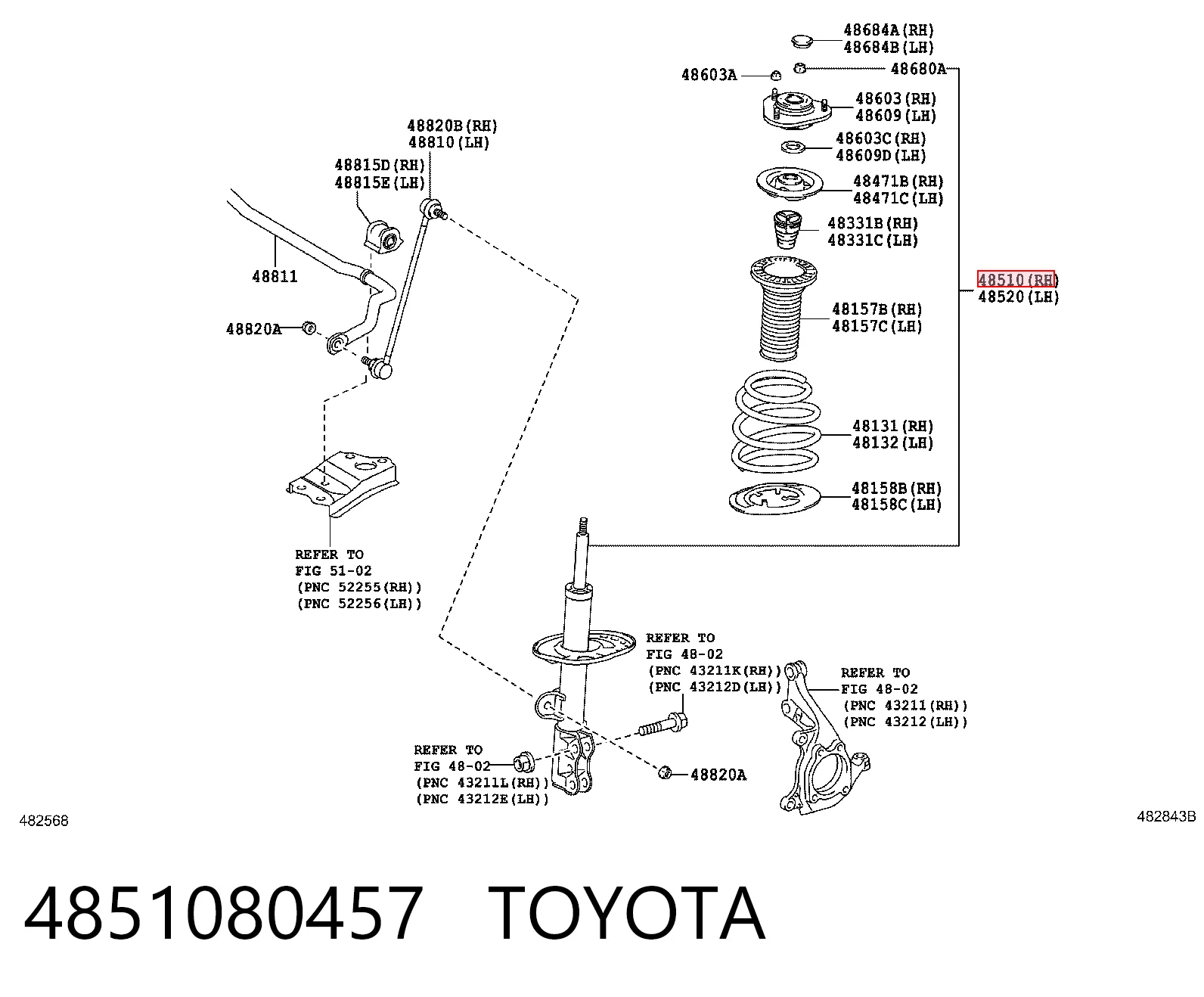 4851080457 Toyota