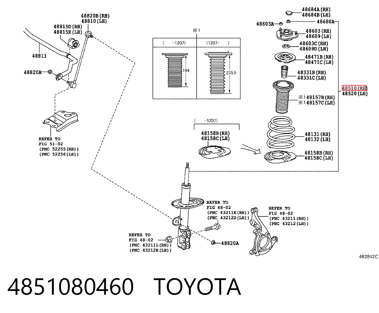4851080460 Toyota