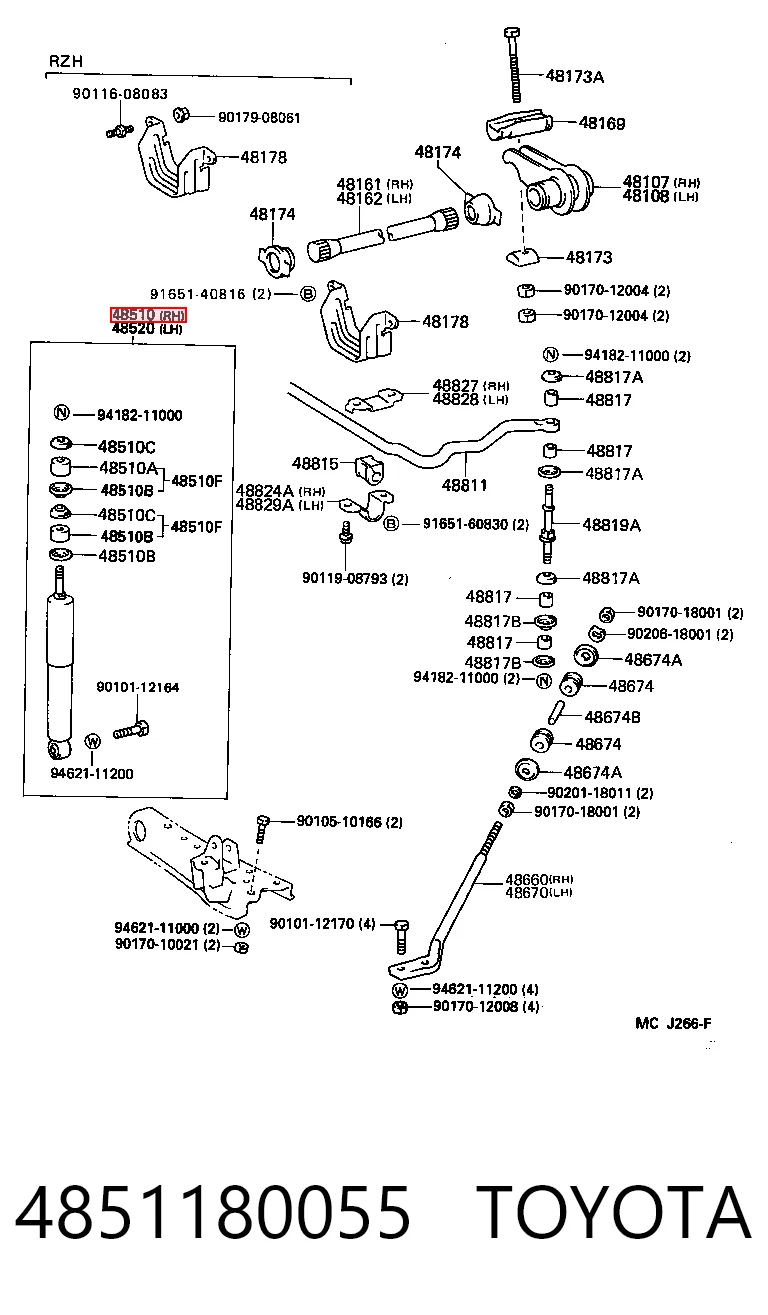 4851180055 Toyota