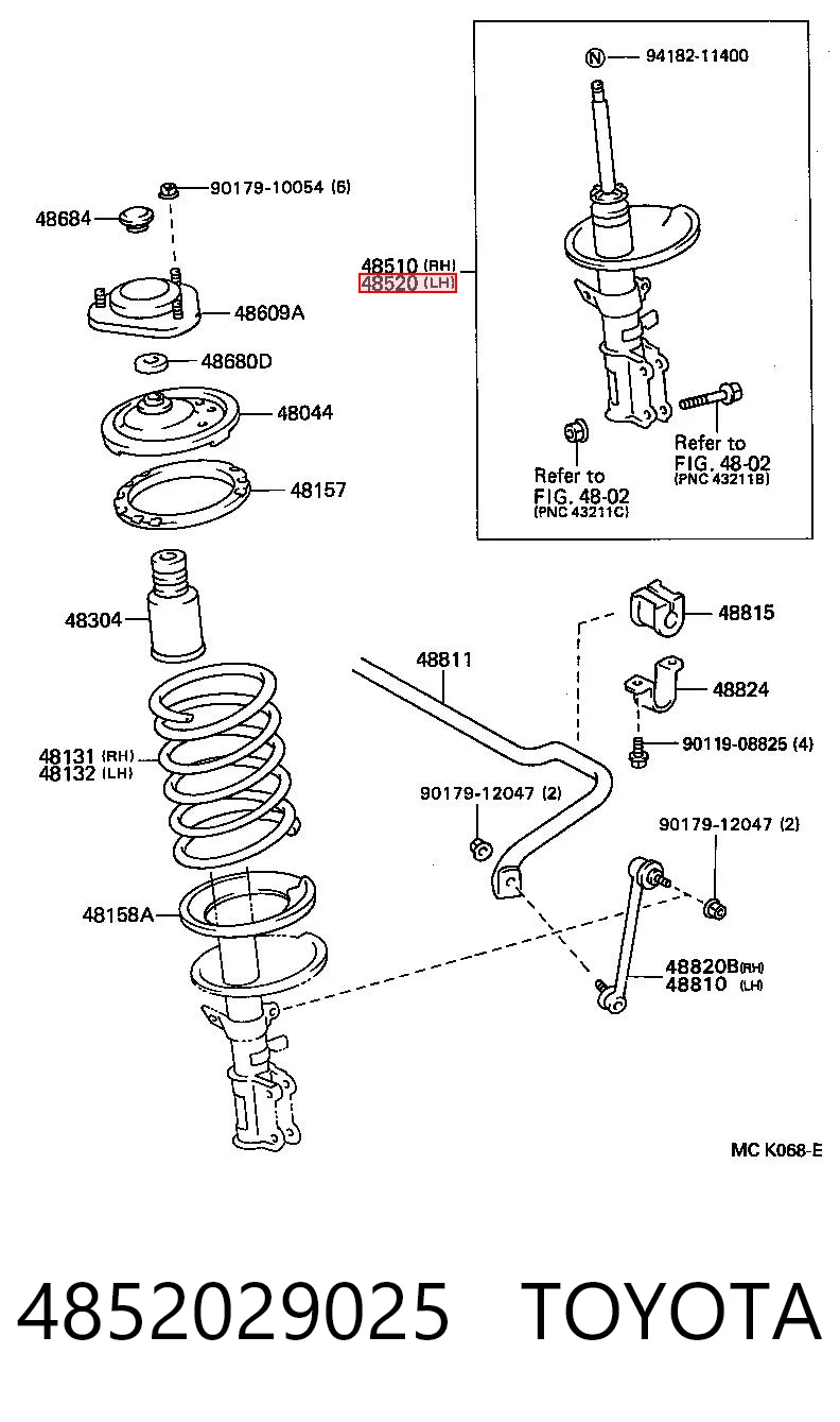 4852029025 Toyota