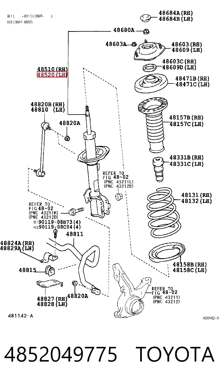 4852049775 Toyota