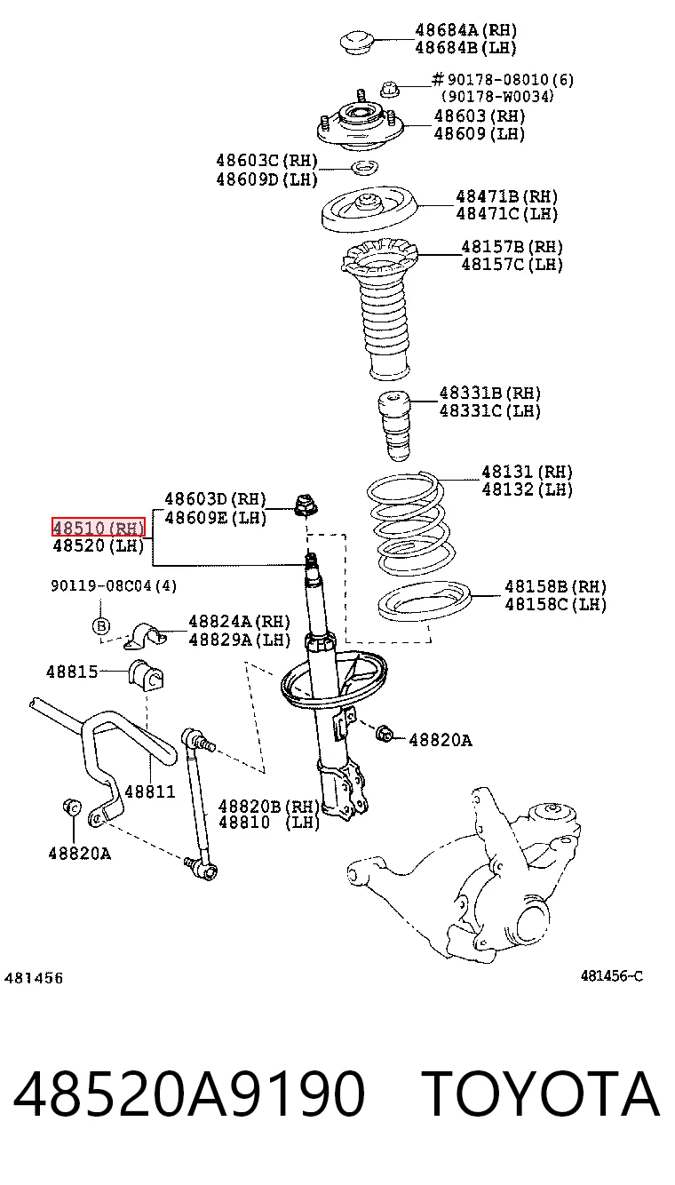 48520A9190 Toyota