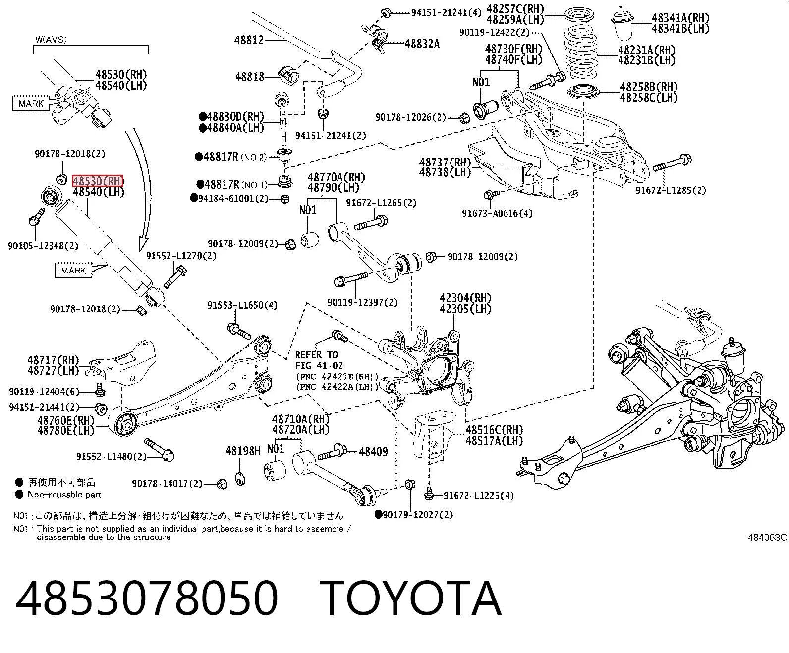 4853078050 Toyota