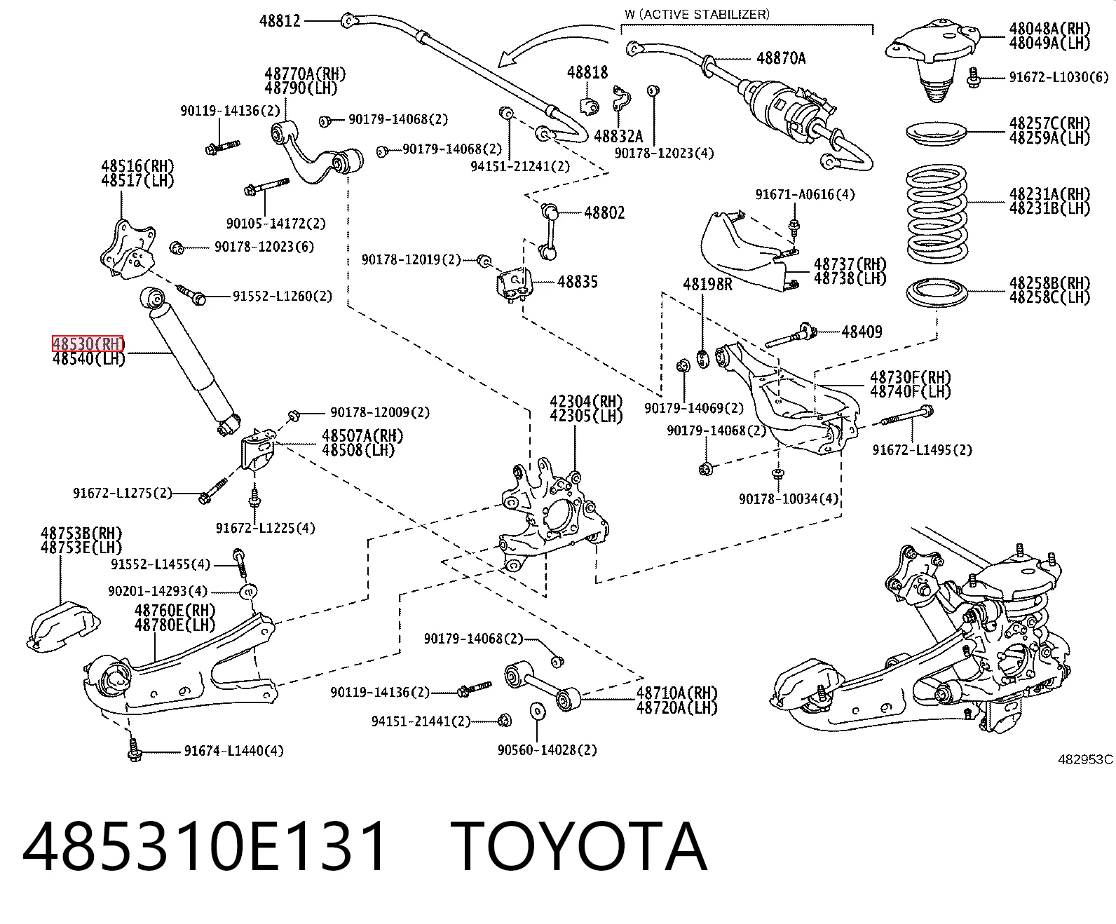 485310E131 Toyota