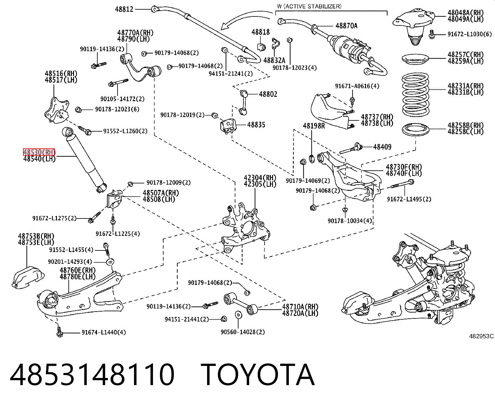 4853148110 Toyota